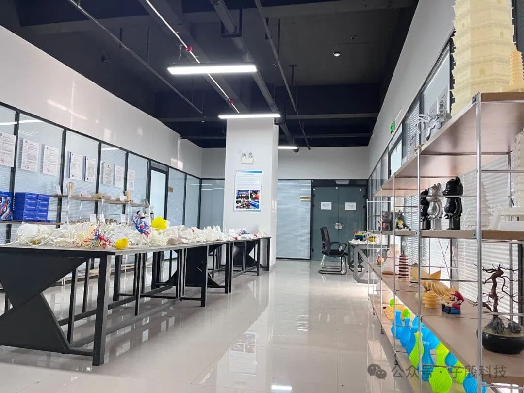 产品展厅，3D打印模型陈列